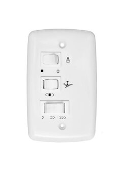 Controle Embutir Ventilador de 03 Veloc. + 1 Interrup. p/Lampada Capcitor 220v. - Trio