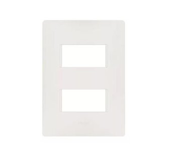 Placa 4x2 Para 02 Módulo Branco Simon (2611612-030) - S26