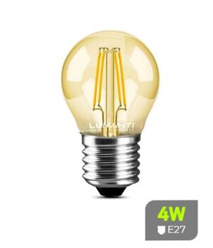 Lâmpada LED Bolinha G45 Âmbar Bivolt 4W - Lumanti