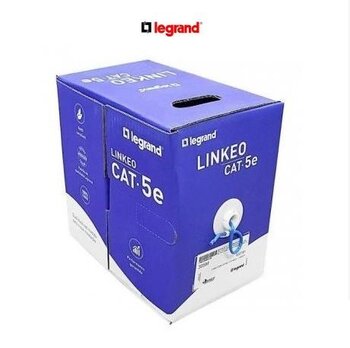 Cabo RJ-45 Cat.5 UTP Azul 8 Vias 4 Pares 24 AWG. Metro - Legrand