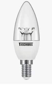 Lampada Vela, TVL 25, E-14, 6500K -  Taschibra.