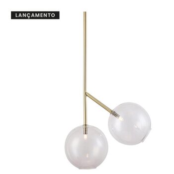 Pendente luminaria BELL SKY-3047-OV Ouro Velho - Skylight