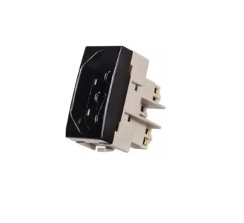 Módulo Tomada 2P+T 10A 250V (16818) Ebony Sleek - Margirius