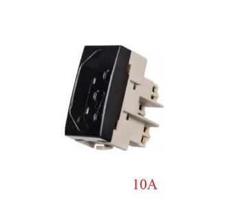 Módulo Tomada 2P+T 10A 250V (16818) Ebony Sleek - Margirius