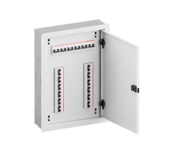Quadro Distribuição Embutir C/ Barramento Trifasico P/ 44 Disjuntores 100A Branco - Andaluz