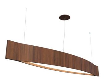 PEND. WAVE. 34W 3000K. 15X120X21CM. MADEIRA IMBUIA