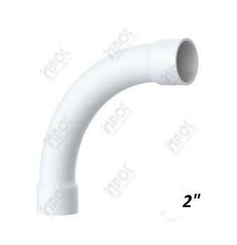 Curva Longa com Bolsa 2 90° Branca - Inpol