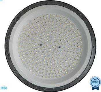 Luminária High Bay LED PRO 200W IP65 Bivolt 6.500K Preto - BLUMENAU