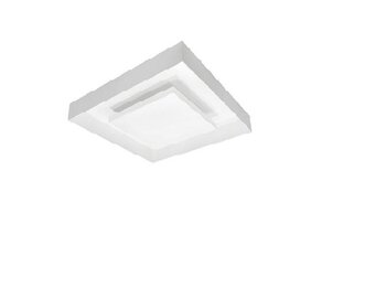 Plafon rebatedor Sobrepor Aluminio Branco - Bella Lux