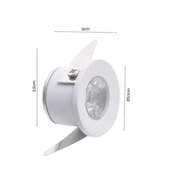 Spot de Embutir led elysa redondo  6001- Nordecor