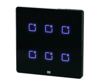 Interruptor Touch 6 Teclas Preto Wi Fi -  Weg home