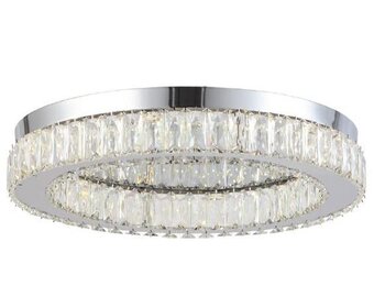 Plafon Diamond 24W 3000K Cromado/Cristal - Skylight