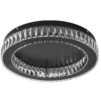 Plafon Diamond Led 24W 3000K Preto/Cristal - Skylight