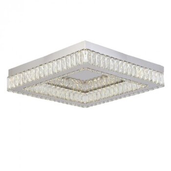 Plafon Led Diamond Quadrado 24W 3000W Cromado - Skylight