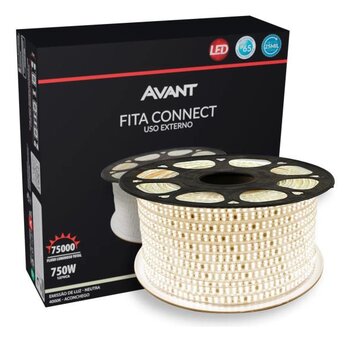 Fita led Externa Connect 220v. IP65. 15W/M. 13mm. 4000K. Metro - Avant