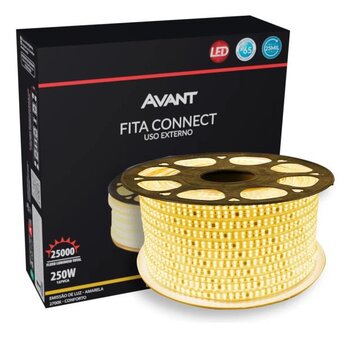 Fita led Externa Connect 220v. IP65. 15W/M. 13mm. 2700K. Metro - Avant
