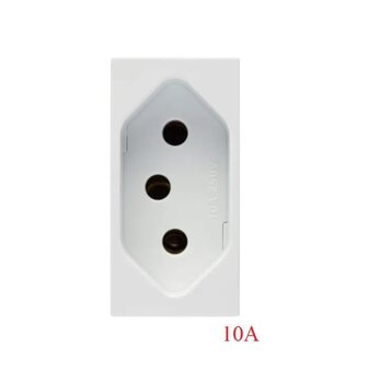 Módulo Tomada 2P+T 10A. 250V (5UB99305) Branco Vivace - Siemens