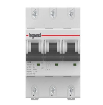 Disjuntor Tripolar 100A Curva C DIN 10KA - Legrand.