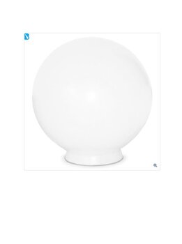 Globo Plastico Boca 15 x 30cm. Leitoso