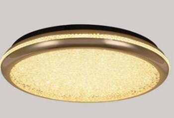 Plafon zova 35W 3000K ouro e brilho -  Nordecor