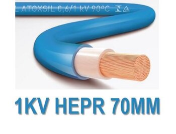 Cabo 1KV. Hepr Flex  70,00mm. Azul - Por metro