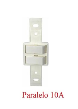 Modulo Interruptor Paralelo De Embutir Com 02 Teclas 10A 250V (13328301) Branco Klin - Weg