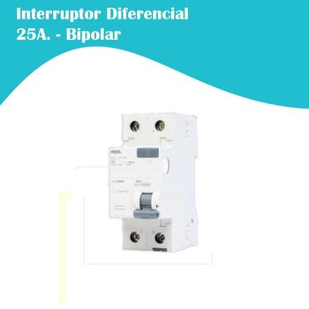 Interruptor Diferencial (IDR) Bipolar F+N. 25A (5SZ1) - Iriel