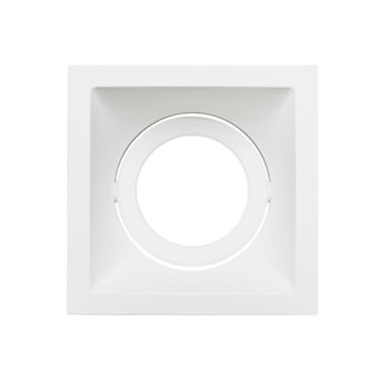 Spot Square Embutir Direcionável Branco Quadrado 1xGU10 9,6cm x 9,6cm Bivolt 15W - Stella