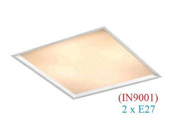 Spot Embutir Branco Quadrado (IN9001) 2xE27 24,5cm x 24,5cm Bivolt 25W - Inside