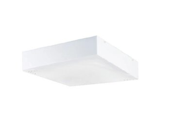 Plafon Sobrepor Light Acrílico Quadrado Branco com Cristais 30cm x 30cm x 8cm 4xE27 Bivolt - Montare