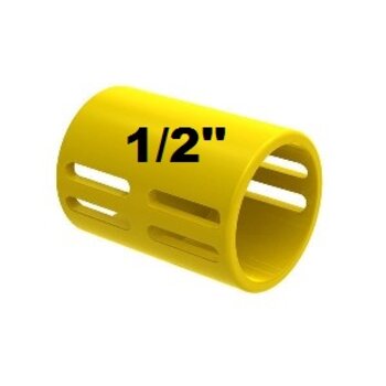 Luva de Pressão para Eletroduto Corrugado Amarelo 1/2 (20mm) - Fortlev