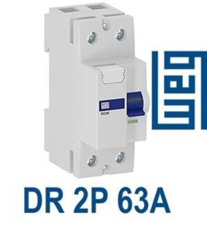 Interruptor Diferencial (IDR) Bipolar 63A 30MA - Weg
