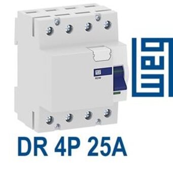 Interruptor Diferencial (IDR) Tetrapolar 25A 30MA - Weg