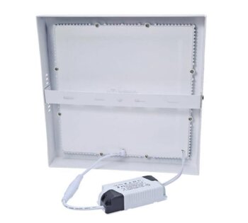 Painel de Sobrepor LED Quadrado Branco (6500K - Branco Frio) 17cm x 17cm 2,5cm Bivolt 12W - MBLED
