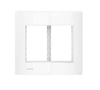 Placa 4x4 para 06 Módulos com Suporte (5TG99426) Branco Revita - Soprano