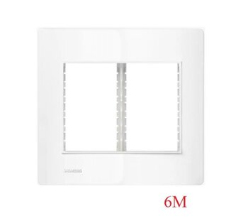 Placa 4x4 para 06 Módulos com Suporte (5TG99426) Branco Revita - Soprano