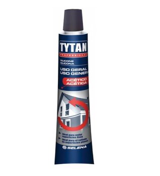 Adesivo de silicone acético incolor para uso geral 50gr. - Tytan