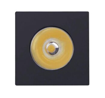 Mini Spot LED Elysa Quadrado Embutir Preto (3000K - Branco Quente) 4,6cm x 4,6cm Bivolt 3W - Nordecor