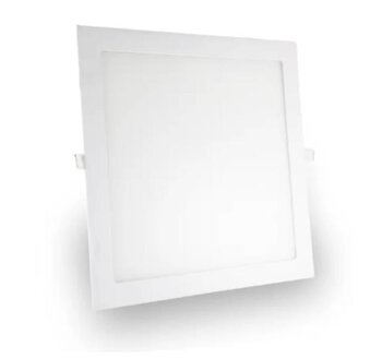 Painel de Embutir LED Quadrado Branco (6500K - Branco Frio) 29,3cm x 29,3cm Bivolt 24W - Demi