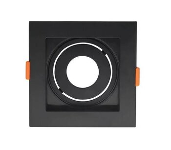 Spot Embutir Conecta Preto Quadrado 1xGU10 (MR16) 10,2cm x 10,2cm Bivolt - Evoled