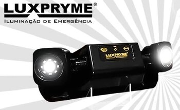 Luminária de Emergência Mini Bloco Black (preto) 1200 Lúmens - Luxpryme