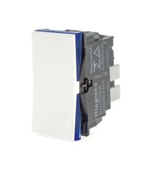 Módulo Interruptor Simples 10A. 250V. Branco Borne Automático Pial Plus+ (611010BC) - Legrand