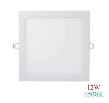 Painel de Embutir LED Quadrado Branco (6500K - Branco Frio) 17cm x 17cm Bivolt 12W - MBLED