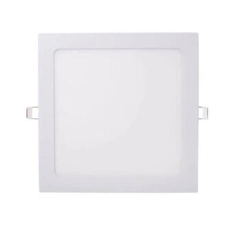 Painel de Embutir LED Quadrado Branco (3000K - Branco Quente) 17cm x 17cm Bivolt 12W - MBLED