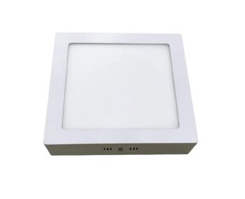 Painel de Sobrepor LED Quadrado Branco (6500K - Branco Frio) 20,8cm x 20,8cm x 2,8cm Bivolt 18W - Demi