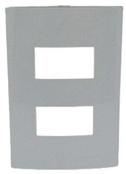Placa 4x2 para 02 Módulos Distantes (16036) Branco Sleek - Margirius