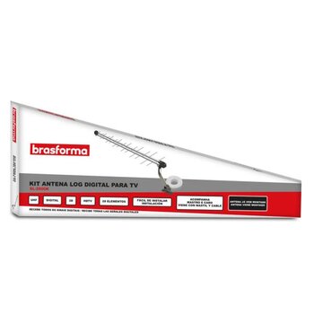 Antena Digital Externa Sl2800k Com 16 metros de cabo e suporte -Brasforma