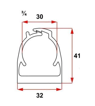 Abraçadeira Click Branca 3/4” PVC - Inpol