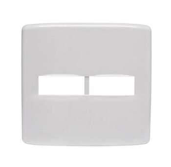 Placa 4x4 para 2 Módulos Separados (850421) Branco Duale Up - Iriel