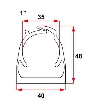 Abraçadeira Click Cinza 1” PVC - Inpol